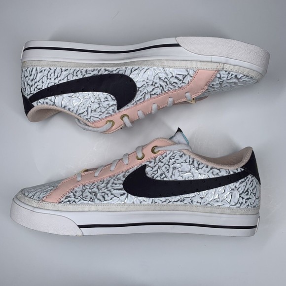 Nike Court Legacy SDC White Pink Silver Serena Williams Womens 9.5 DJ1454-100 - Picture 3 of 10